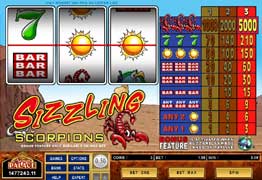 Sizzling Scorpions Video Slots