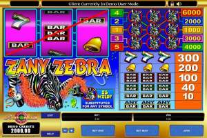 Zany Zebra Slots