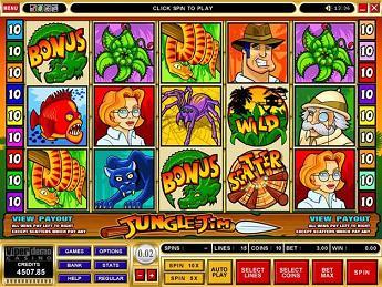 MicroGaming Video Slot Jungle Jim